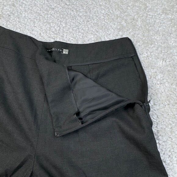 Antonio Melani High Waisted Wide Leg Trouser Pants Charcoal Gray - Picture 5 of 8